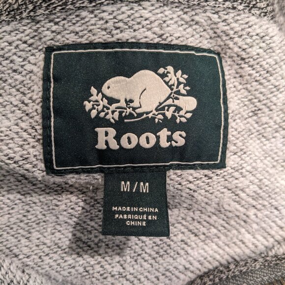 Roots Salt and Pepper 1/4 Zip Sweater canadian cozy cotton - Picture 3 of 6